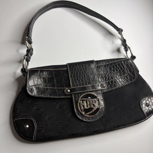 Rare Vintage Y2K 90s FUBU Small Purse Shoulder Bag Deadstock Mc Bling Snakeskin - Picture 3 of 14